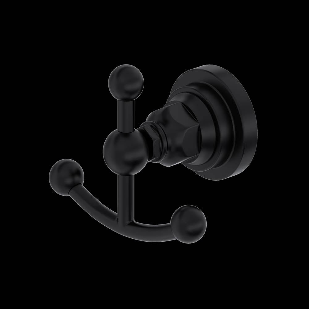 ROHL A1481LIMB San Giovanni Double Robe Hook In Matte Black