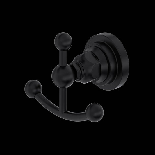 ROHL A1481LIMB San Giovanni Double Robe Hook In Matte Black