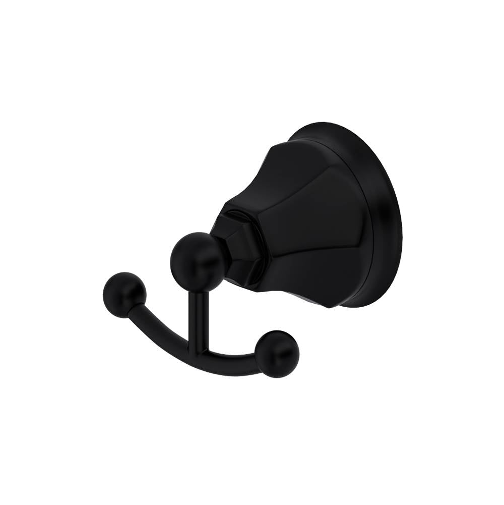 ROHL A6881MB Palladian Double Robe Hook In Matte Black