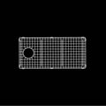 ROHL WSGALUM3319WSWH Wire Sink Grid for ALUM3316WS Kitchen Sink In White (WH)