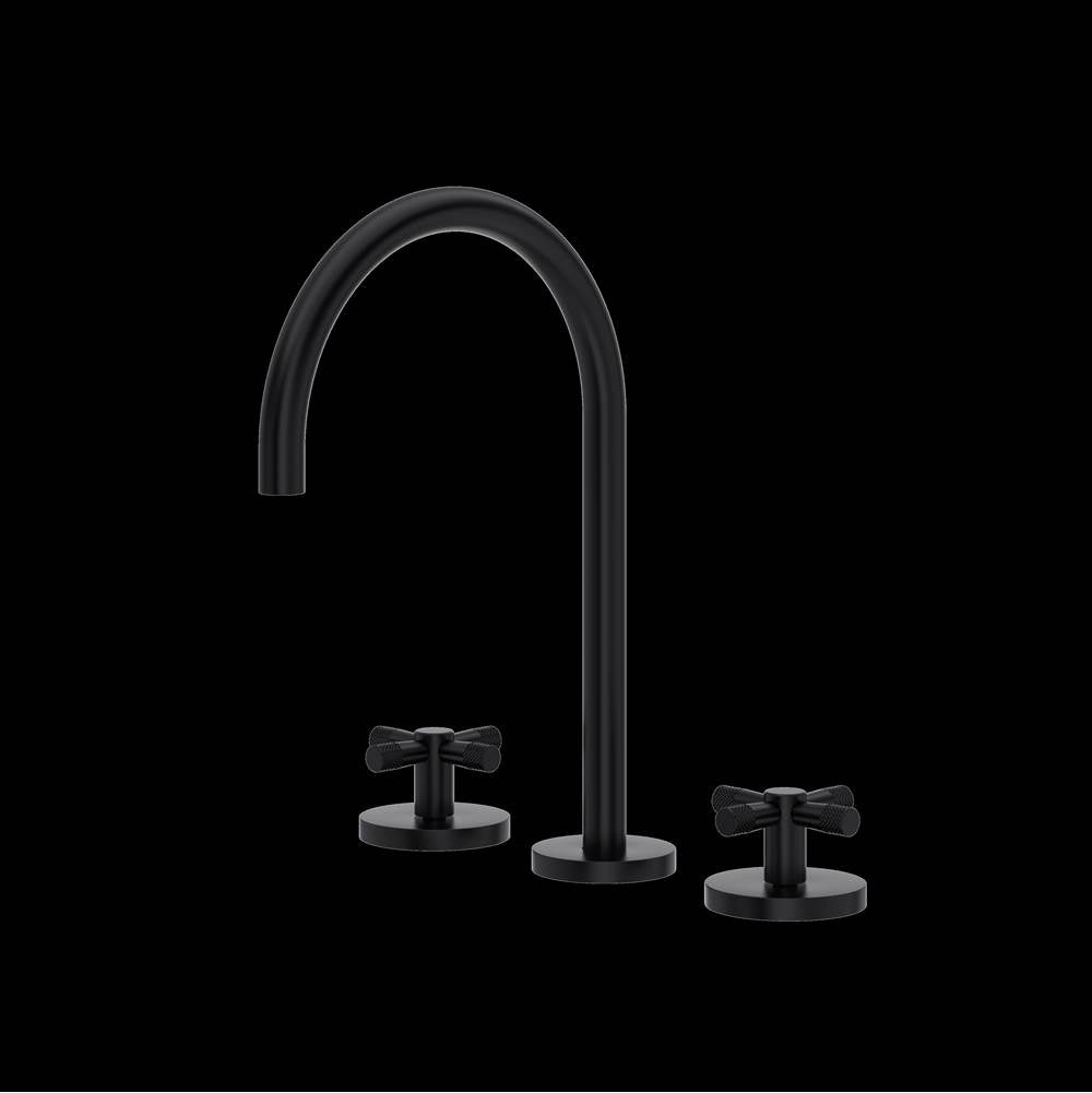 ROHL AM08D3XMMB Amahle Widespread Lavatory Faucet With C-Spout In Matte Black