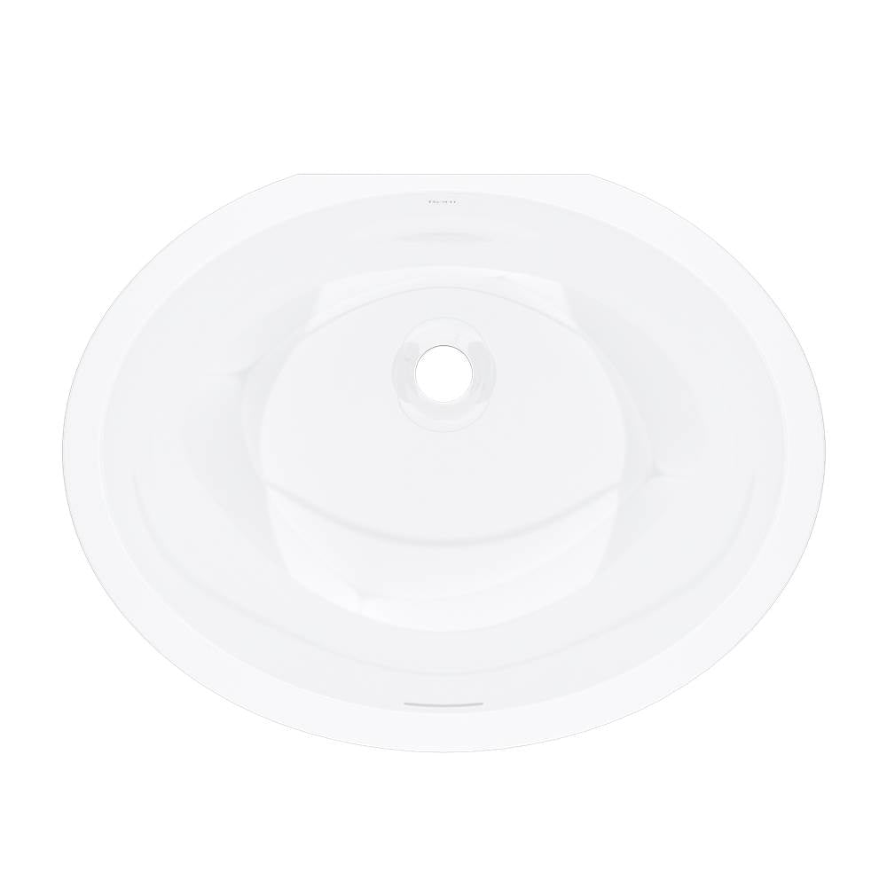 ROHL ERUB2217OVWH Eirene 22" x 17" Undermount Oval Lavatory Sink In White (WH)