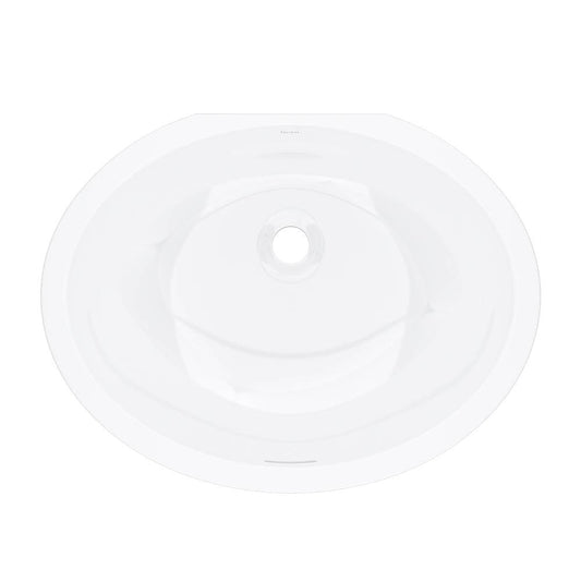 ROHL ERUB2217OVWH Eirene 22" x 17" Undermount Oval Lavatory Sink In White (WH)
