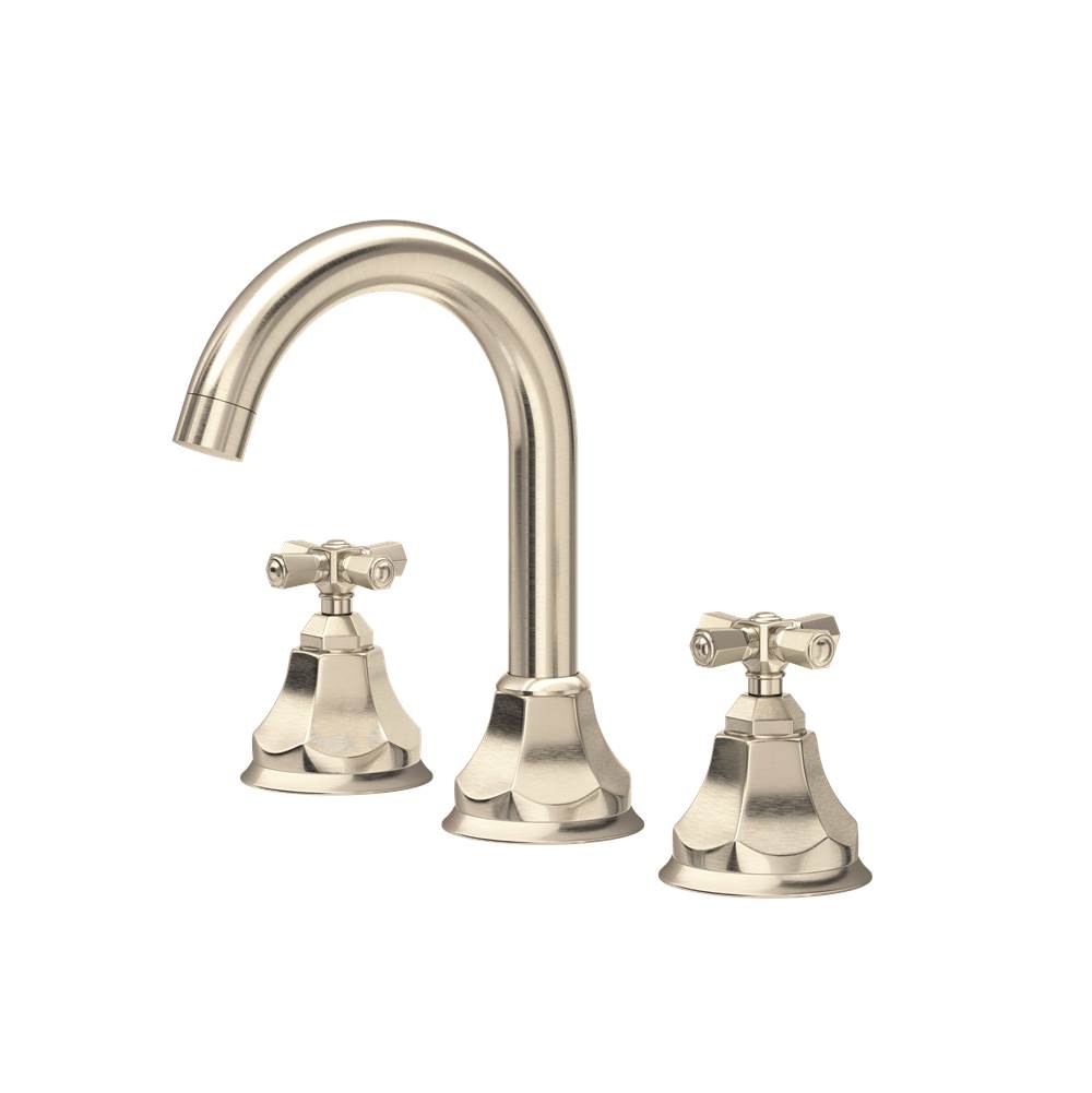 ROHL PN08D3XMSTN Palladian Widespread Lavatory Faucet With C-Spout In Satin Nickel