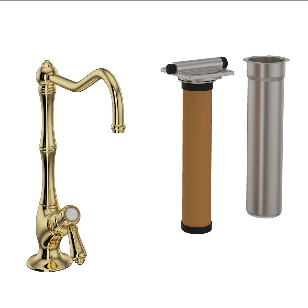 ROHL AKIT1435LMULB-2 Acqui Filter Kitchen Faucet Kit In Unlacquered Brass