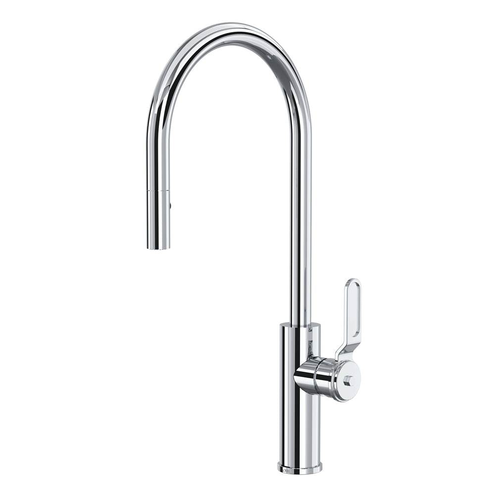 ROHL MY55D1LMAPC Myrina Pull-Down Kitchen Faucet With C-Spout In Polished Chrome