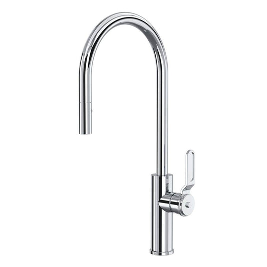 ROHL MY55D1LMAPC Myrina Pull-Down Kitchen Faucet With C-Spout In Polished Chrome