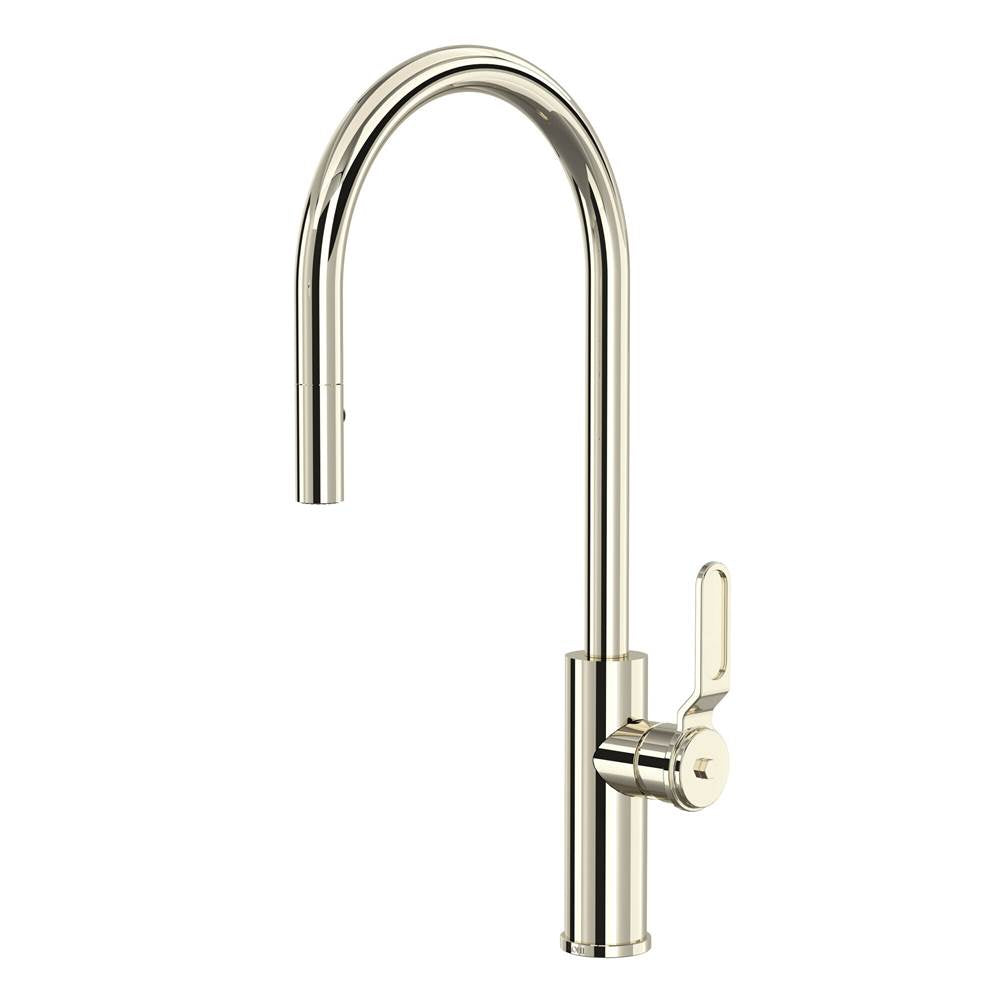 ROHL MY55D1LMPN Myrina Pull-Down Kitchen Faucet With C-Spout In Polished Nickel