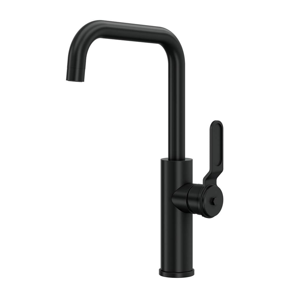 ROHL MY61D1LMMB Myrina Bar/Food Prep Kitchen Faucet With U-Spout In Matte Black