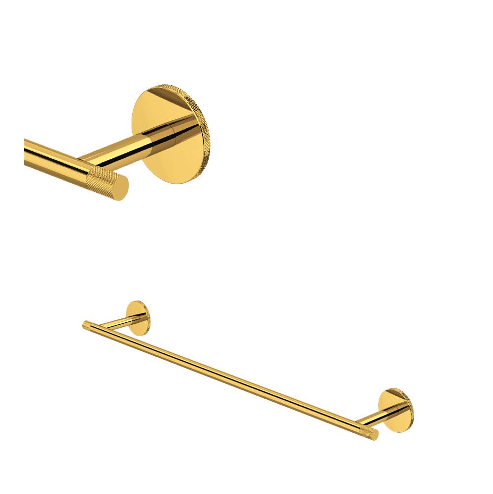ROHL AM25WTB24ULB Amahle 24" Towel Bar In Unlacquered Brass