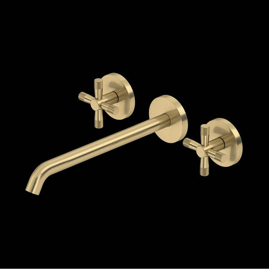 ROHL TAM06W3XMAG Amahle Wall Mount Tub Filler Trim With C-Spout In Antique Gold