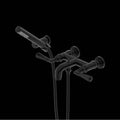 ROHL A2302LMMB San Giovanni Exposed Wall Mount Tub Filler In Matte Black