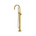 ROHL TAP05HF1LMULB Apothecary Single Hole Floor Mount Tub Filler Trim In Unlacquered Brass