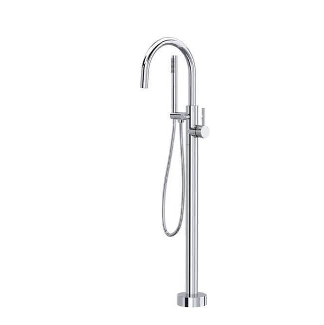 ROHL TTE06HF1LMAPC Tenerife Single Hole Floor Mount Tub Filler Trim In Polished Chrome