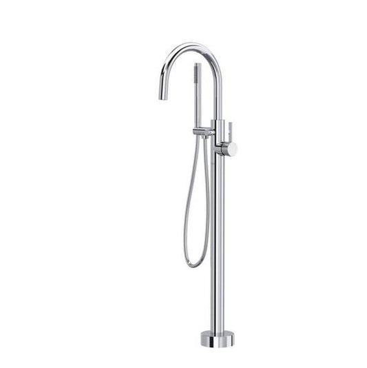 ROHL TTE06HF1LMAPC Tenerife Single Hole Floor Mount Tub Filler Trim In Polished Chrome