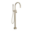 ROHL TTE06HF1LMSTN Tenerife Single Hole Floor Mount Tub Filler Trim In Satin Nickel