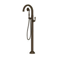 ROHL TPN06HF1LMTCB Palladian Single Hole Floor Mount Tub Filler Trim In Tuscan Brass
