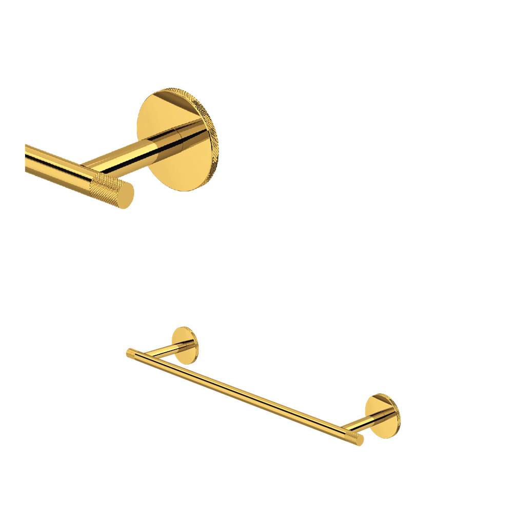 ROHL AM25WTB18ULB Amahle 18" Towel Bar In Unlacquered Brass