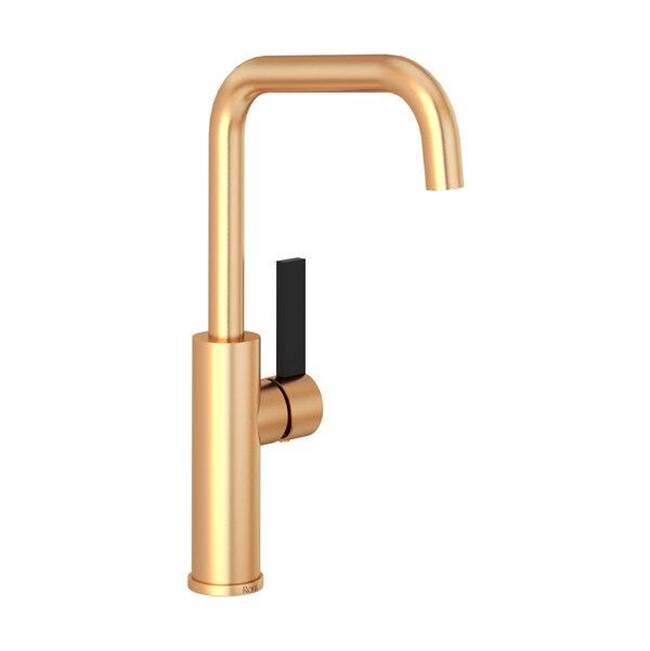 ROHL TR61D1LBSG Tuario Bar/Food Prep Kitchen Faucet With U-Spout In Satin Gold