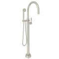 ROHL TTD06HF1LMPN Traditional Single Hole Floor Mount Tub Filler Trim In Polished Nickel