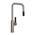 ROHL TR56D1LBSTN Tuario Pull-Down Kitchen Faucet With U-Spout In Satin Nickel