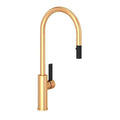 ROHL TR55D1LBSG Tuario Pull-Down Kitchen Faucet With C-Spout In Satin Gold