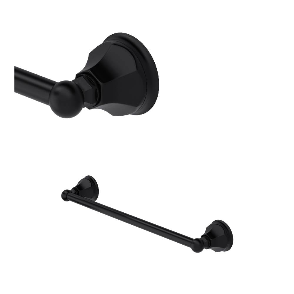 ROHL A6886/18MB Palladian 18" Towel Bar In Matte Black