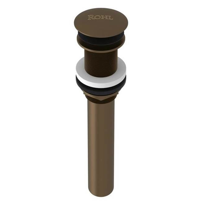 ROHL 5445EB Push Drain Without Overflow In English Bronze