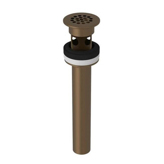 ROHL 7444EB Grid Drain With Overflow In English Bronze