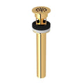 ROHL 7444EG Grid Drain With Overflow In English Gold