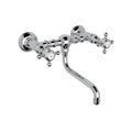 ROHL A1405/44XMAPC-2 Acqui Wall Mount Bridge Lavatory Faucet In Polished Chrome