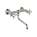 ROHL A1405/44XMPN-2 Acqui Wall Mount Bridge Lavatory Faucet In Polished Nickel