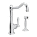 ROHL A3650/6.5LMWSAPC-2 Acqui Bar/Food Prep Kitchen Faucet With Side Spray In Polished Chrome