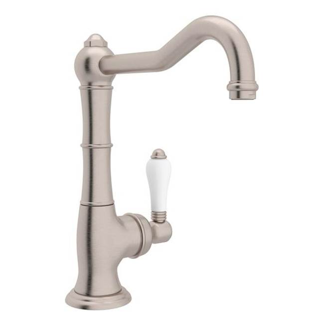 ROHL A3650/6.5LPSTN-2 Acqui Bar/Food Prep Kitchen Faucet In Satin Nickel
