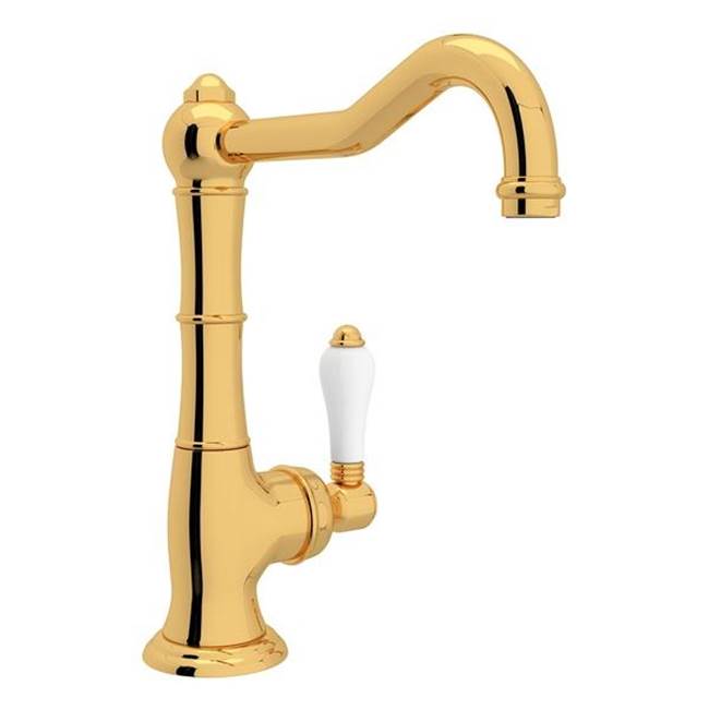 ROHL A3650/6.5LPIB-2 Acqui Bar/Food Prep Kitchen Faucet In Italian Brass