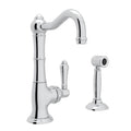 ROHL A3650LMWSAPC-2 Acqui Kitchen Faucet With Side Spray In Polished Chrome