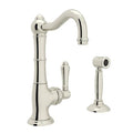 ROHL A3650LMWSPN-2 Acqui Kitchen Faucet With Side Spray In Polished Nickel
