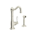 ROHL A3650LPWSPN-2 Acqui Kitchen Faucet With Side Spray In Polished Nickel