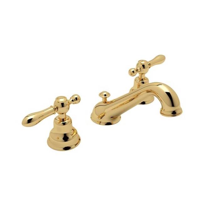 ROHL AC102LM-IB-2 Arcana Widespread Lavatory Faucet With C-Spout In Italian Brass