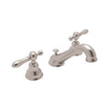 ROHL AC102LM-STN-2 Arcana Widespread Lavatory Faucet With C-Spout In Satin Nickel