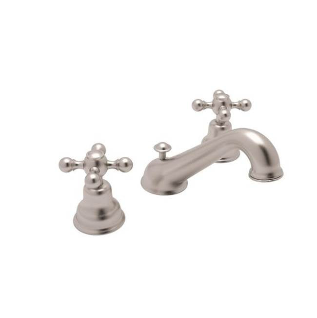 ROHL AC102X-STN-2 Arcana Widespread Lavatory Faucet With C-Spout In Satin Nickel
