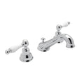 ROHL AC102OP-APC-2 Arcana Widespread Lavatory Faucet With C-Spout In Polished Chrome