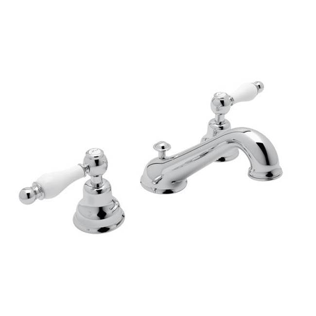 ROHL AC102OP-APC-2 Arcana Widespread Lavatory Faucet With C-Spout In Polished Chrome