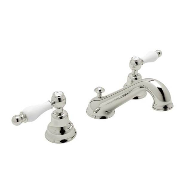ROHL AC102OP-PN-2 Arcana Widespread Lavatory Faucet With C-Spout In Polished Nickel