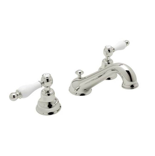 ROHL AC102OP-PN-2 Arcana Widespread Lavatory Faucet With C-Spout In Polished Nickel