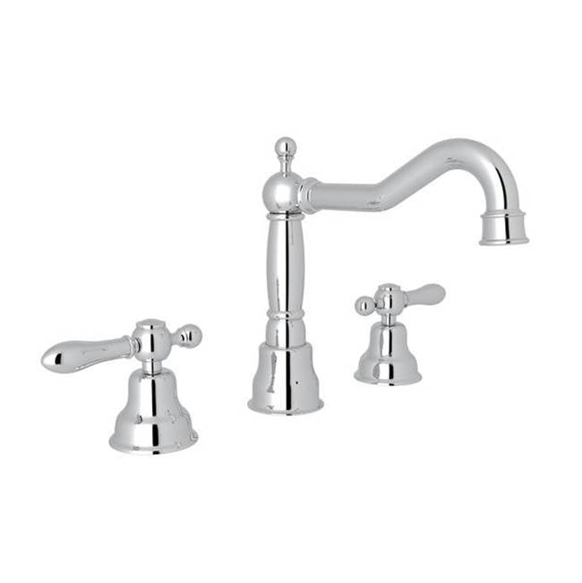 ROHL AC107LM-APC-2 Arcana Widespread Lavatory Faucet With Column Spout In Polished Chrome