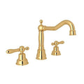 ROHL AC107LM-IB-2 Arcana Widespread Lavatory Faucet With Column Spout In Italian Brass