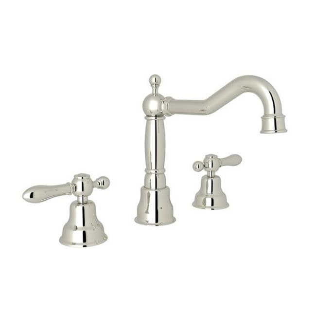 ROHL AC107LM-PN-2 Arcana Widespread Lavatory Faucet With Column Spout In Polished Nickel
