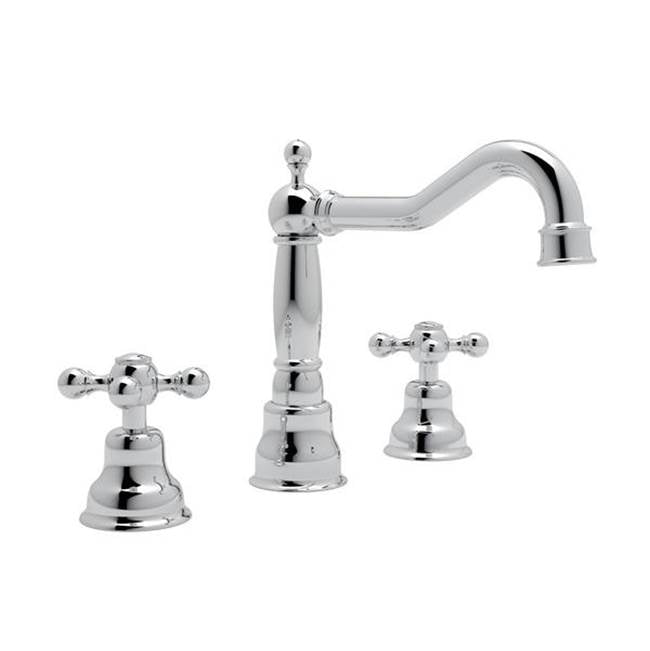 ROHL AC107X-APC-2 Arcana Widespread Lavatory Faucet With Column Spout In Polished Chrome