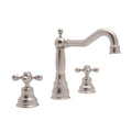 ROHL AC107X-STN-2 Arcana Widespread Lavatory Faucet With Column Spout In Satin Nickel